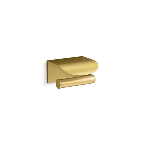 AvidCovered Toilet Paper Holder Vibrant Brushed Moderne Brass, Kohler, Mfr#: 97503-2MB